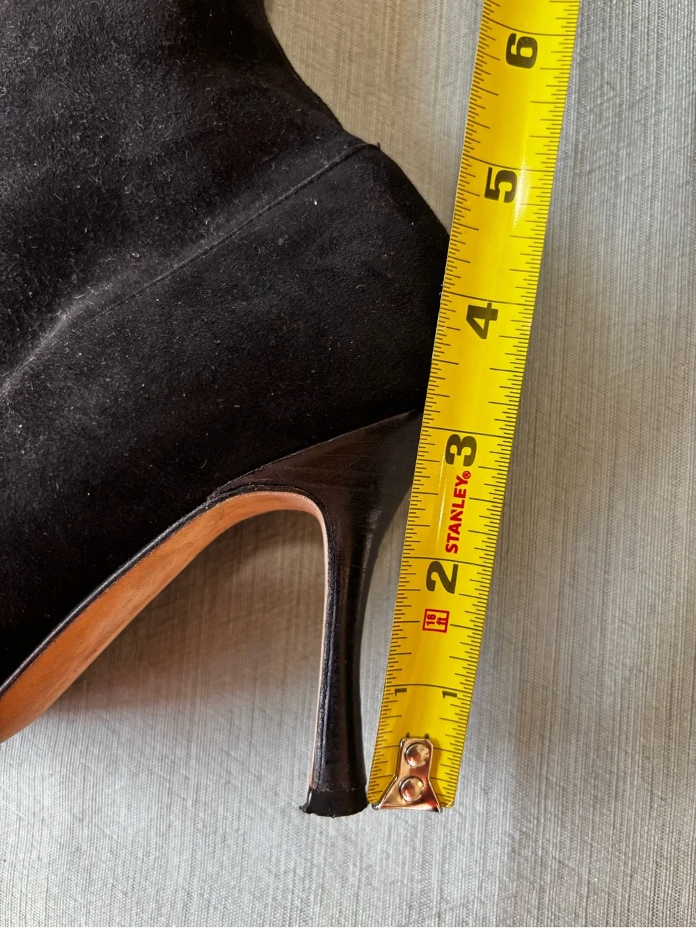 Manolo Blahnik Black Stretch-Suede Over-the-Knee Stiletto Boots Pamfilo 90